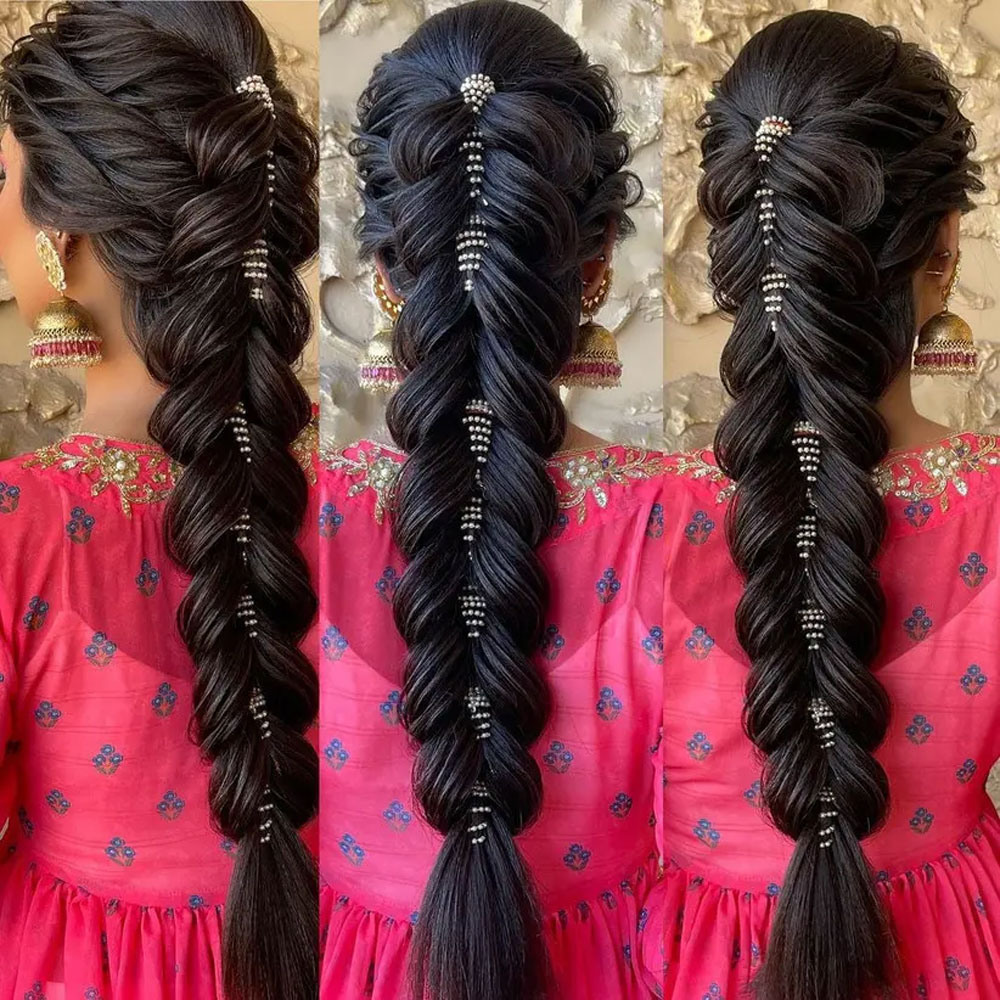 haldi hairstyle for girls