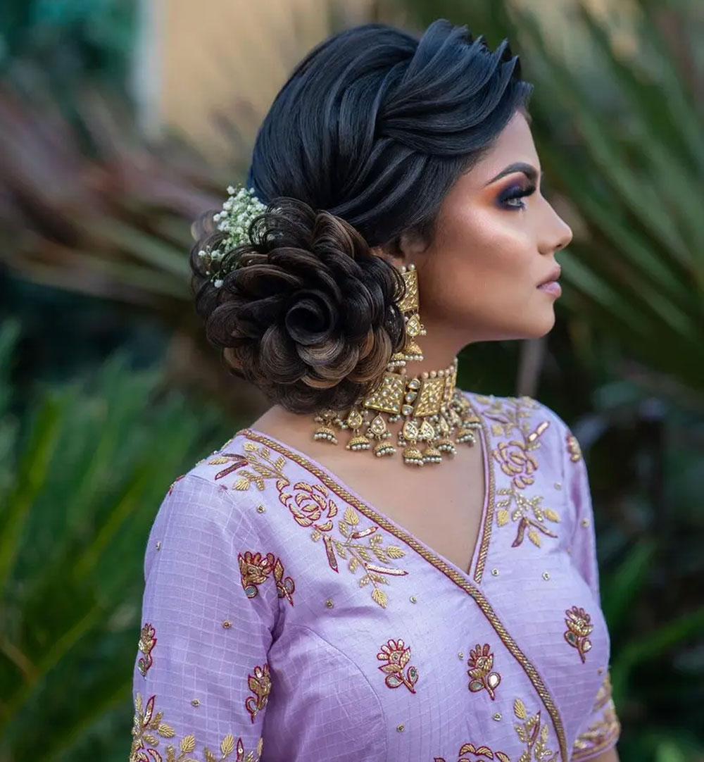 sangeet hairstyle for girls